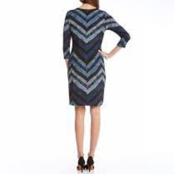 Chevron Print Dress - Picture 2 of 5